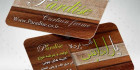 کارت ویزیت طرح چوب و پرده