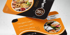 کارت ویزیت psd فست فود