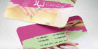 کارت ویزیت psd کاشت ناخن