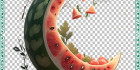 وکتور png هندوانه یلدا