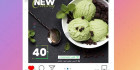 طرح پست اینستاگرام بستنی psd