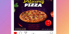 طرح پست اینستاگرام پیتزا