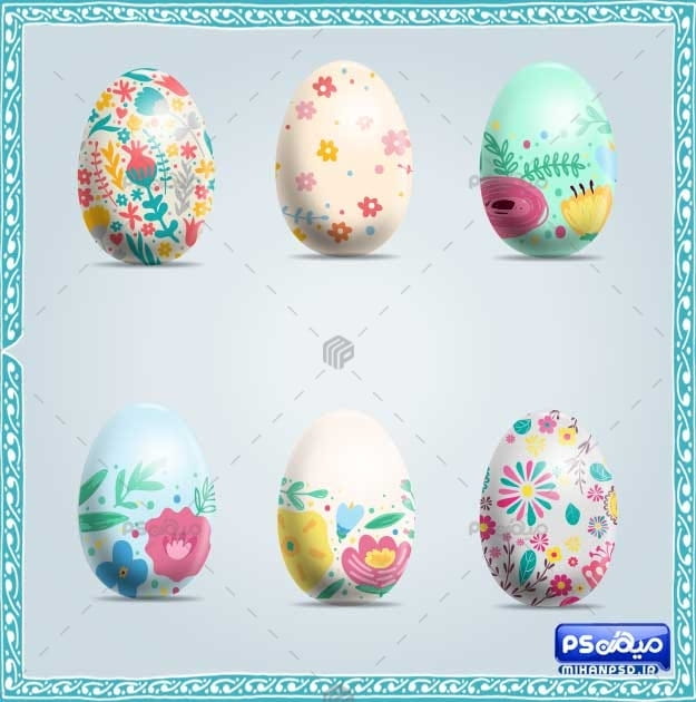 دانلود تخم مرغ رنگی عید نوروز