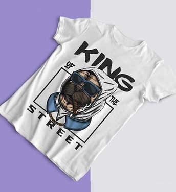 طرح تی شرت پادشاه خیابان