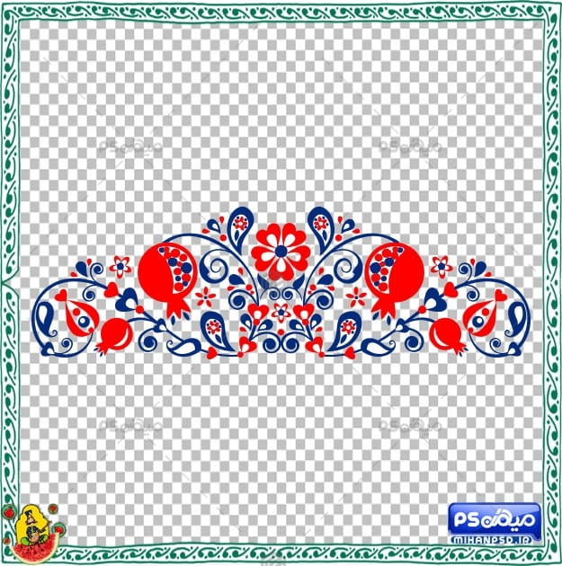 وکتور اسلیمی یلدا لایه باز