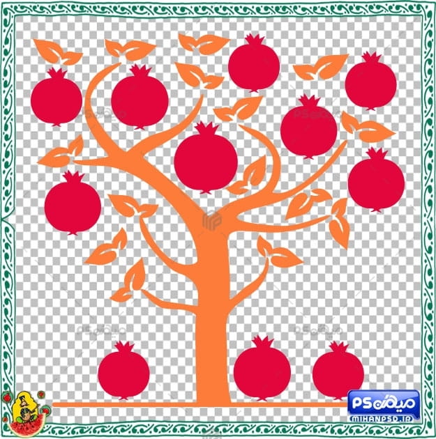 دانلود وکتور یلدا لایه باز