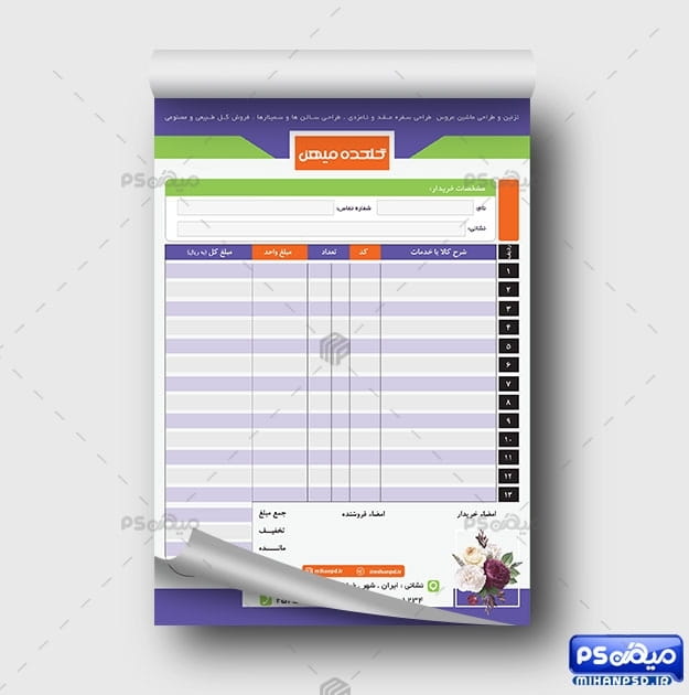 فاکتور لایه باز گلکده