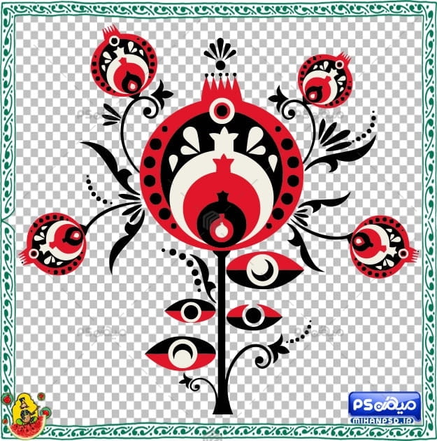 طرح حاشیه اسلیمی یلدا