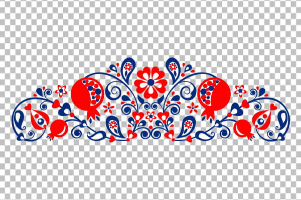 وکتور اسلیمی یلدا لایه باز