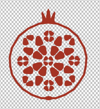 وکتور انار یلدا لایه باز