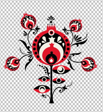 طرح حاشیه اسلیمی یلدا