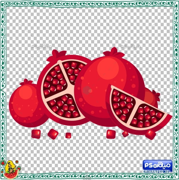 وکتور لایه باز انار یلدا