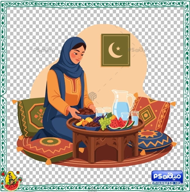 وکتور رنگی شب یلدا