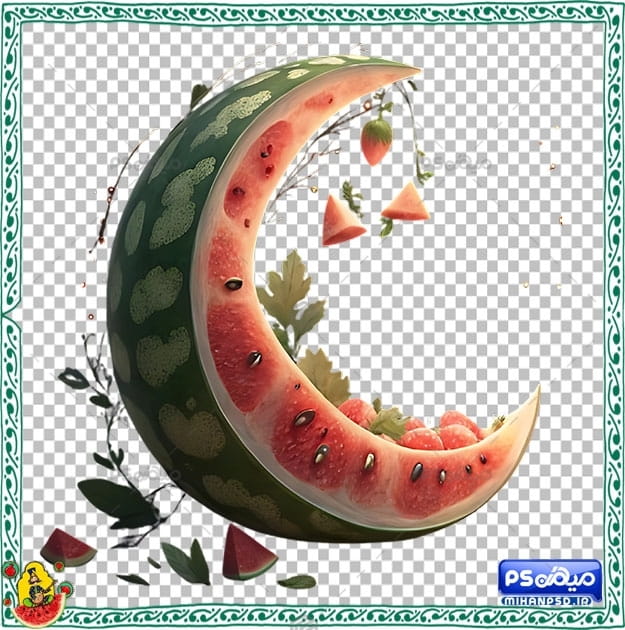 وکتور png هندوانه یلدا